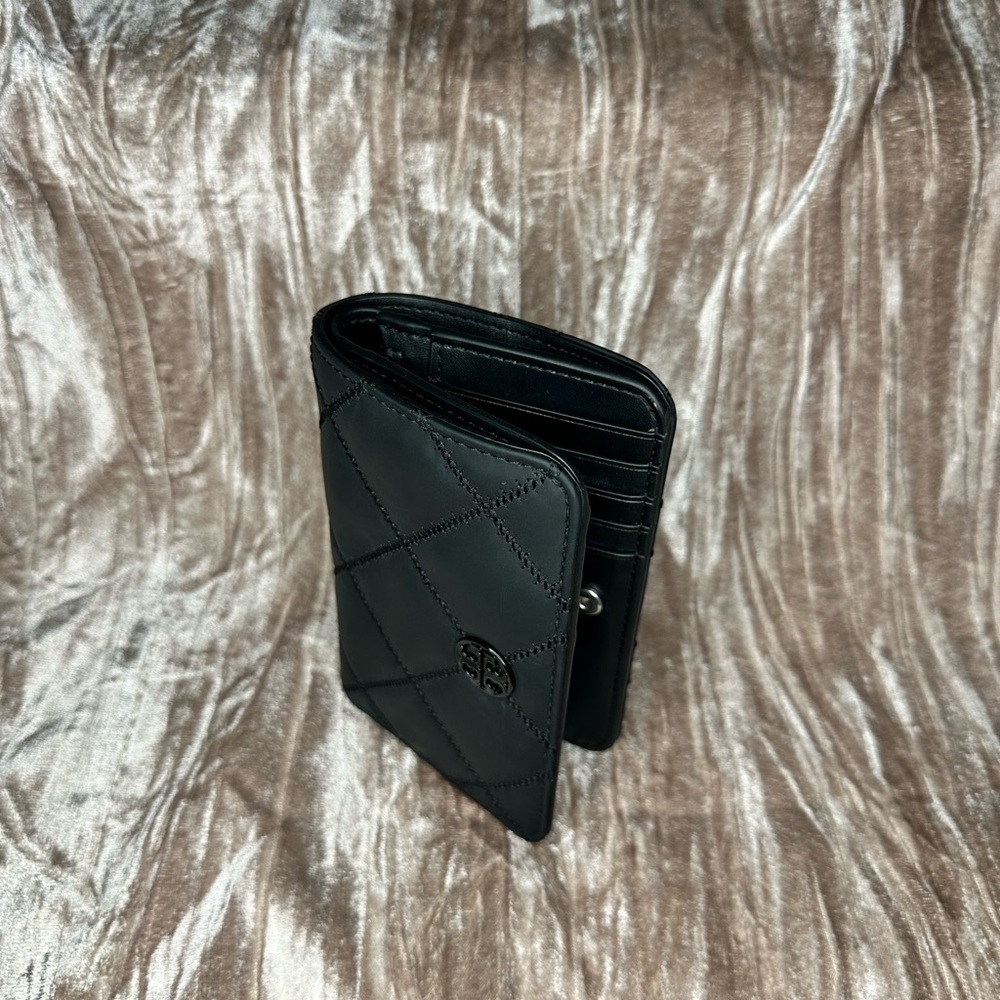 Tory Burch Black Quilted Wallet